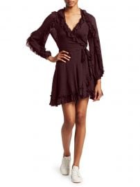 Cascade Ruffle Wrap Dress at Saks Fifth Avenue